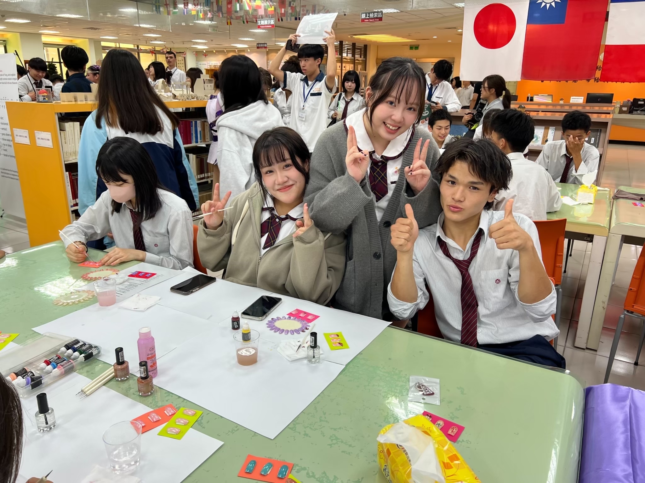 113學年度日本大和西高校、修文學院國際交流及指甲彩繪體驗活動