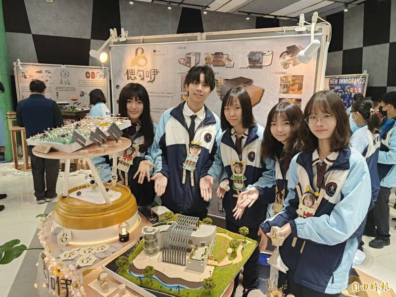 竹市光復高中設計群《蒔舊》成果展 凸顯學生奔放創新元素_自由時報